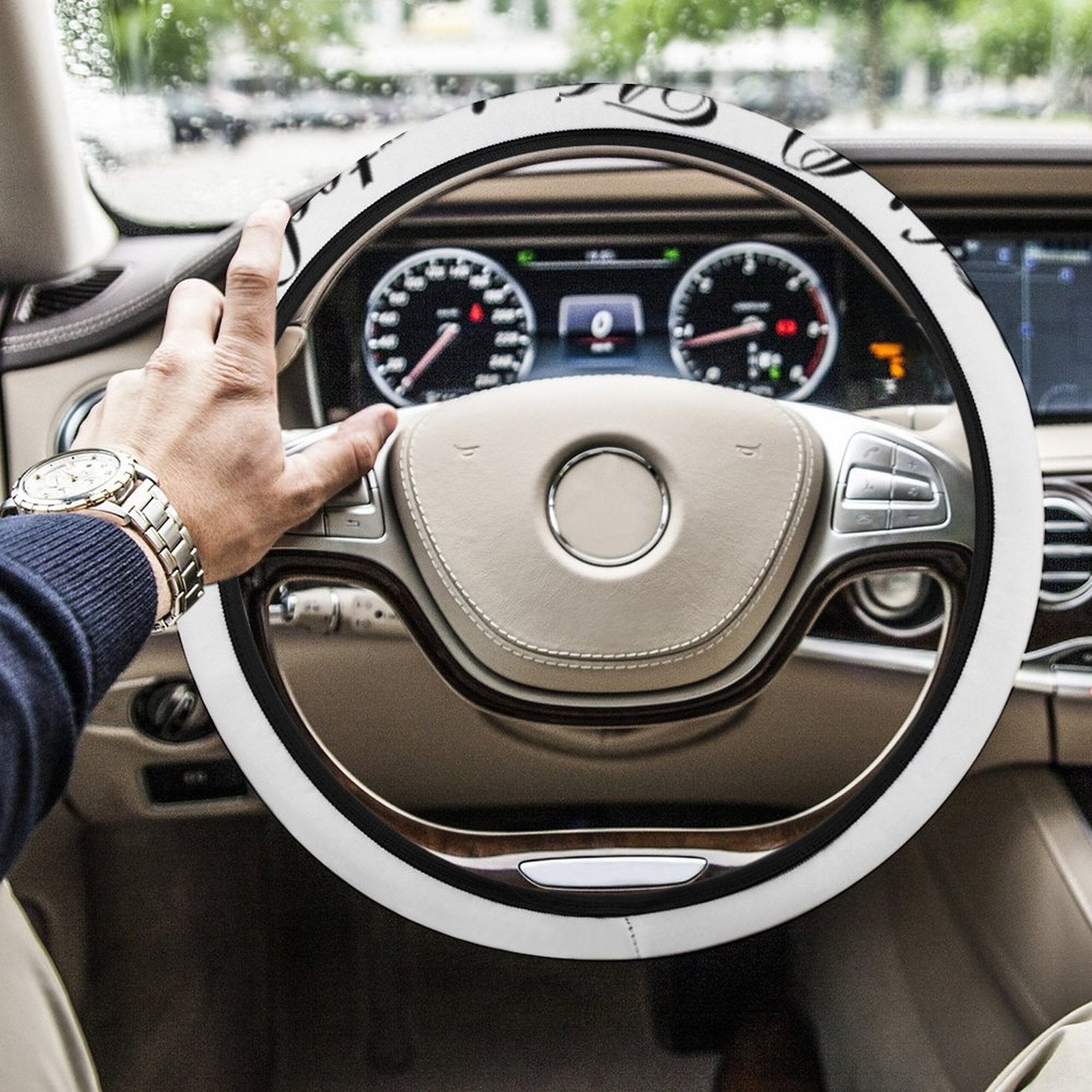 K&Q Motivated Wear Car Steering Wheel Cover