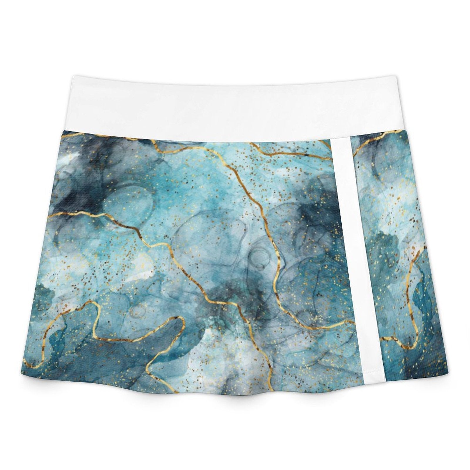 Lace-up Split Skirt Swimsuit Set