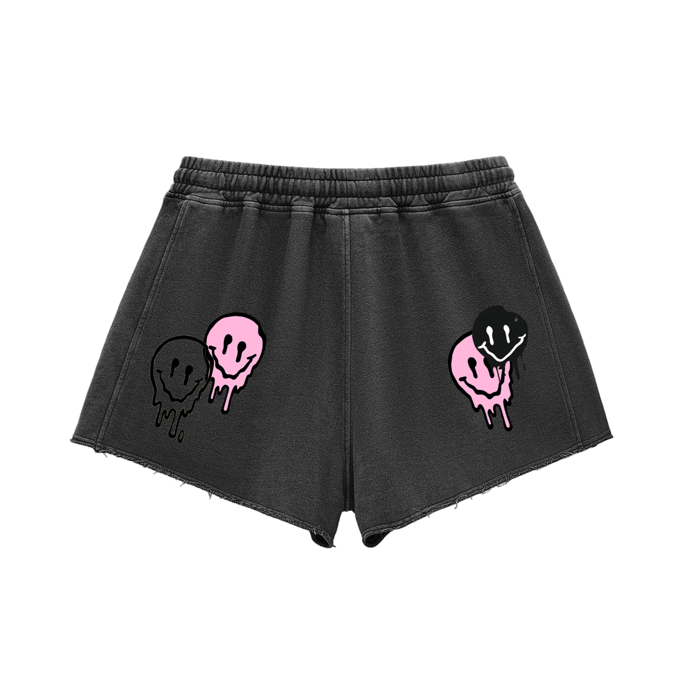 Shorts Fleece,Drippy Smiley,Women