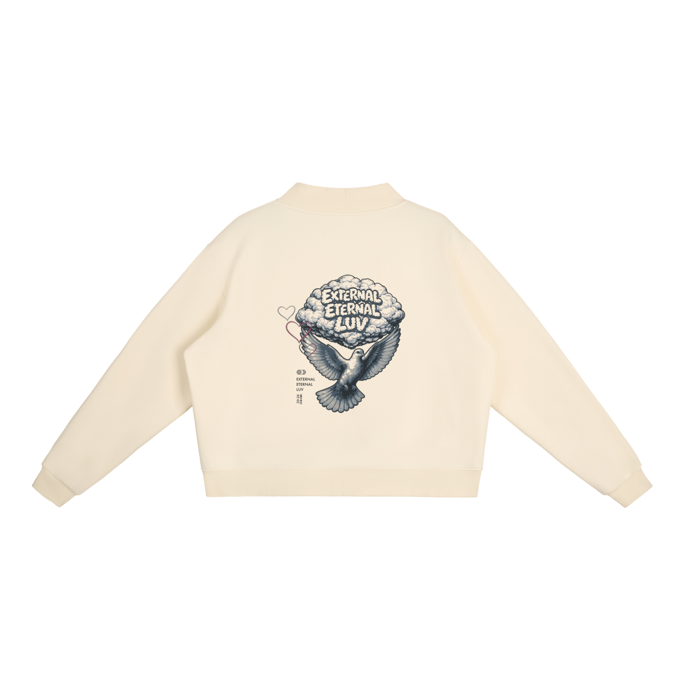 Essential Fleece Mock-Neck Crew Sweatshirt