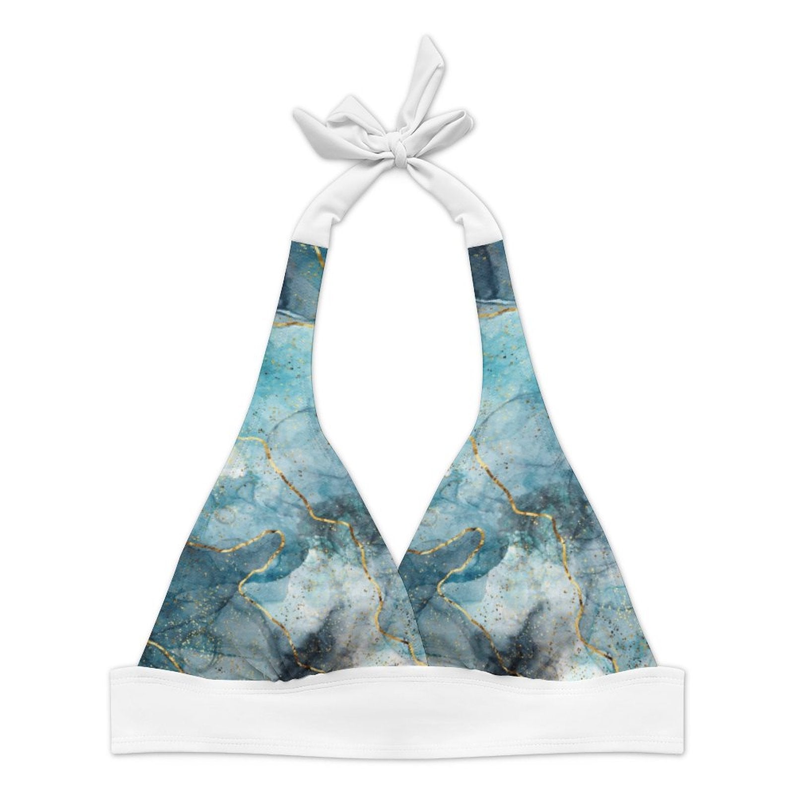 Lace-up Split Skirt Swimsuit Set