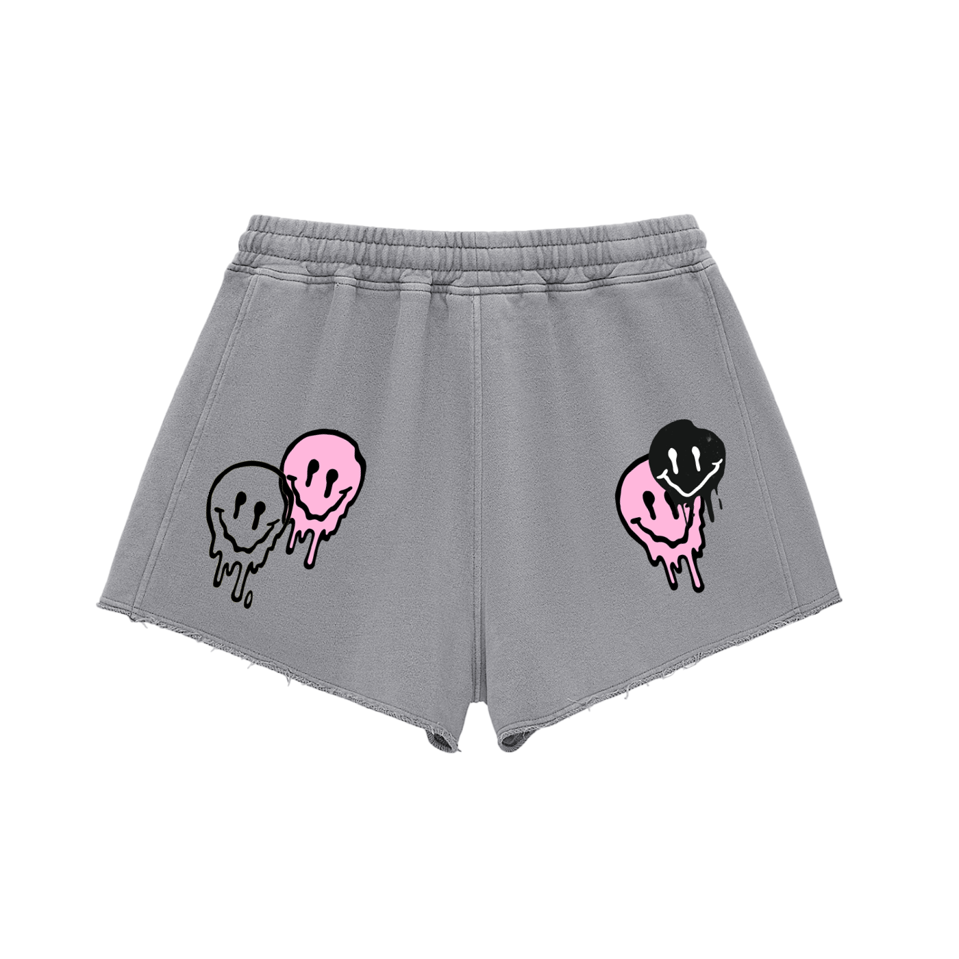 Shorts Fleece,Drippy Smiley,Women