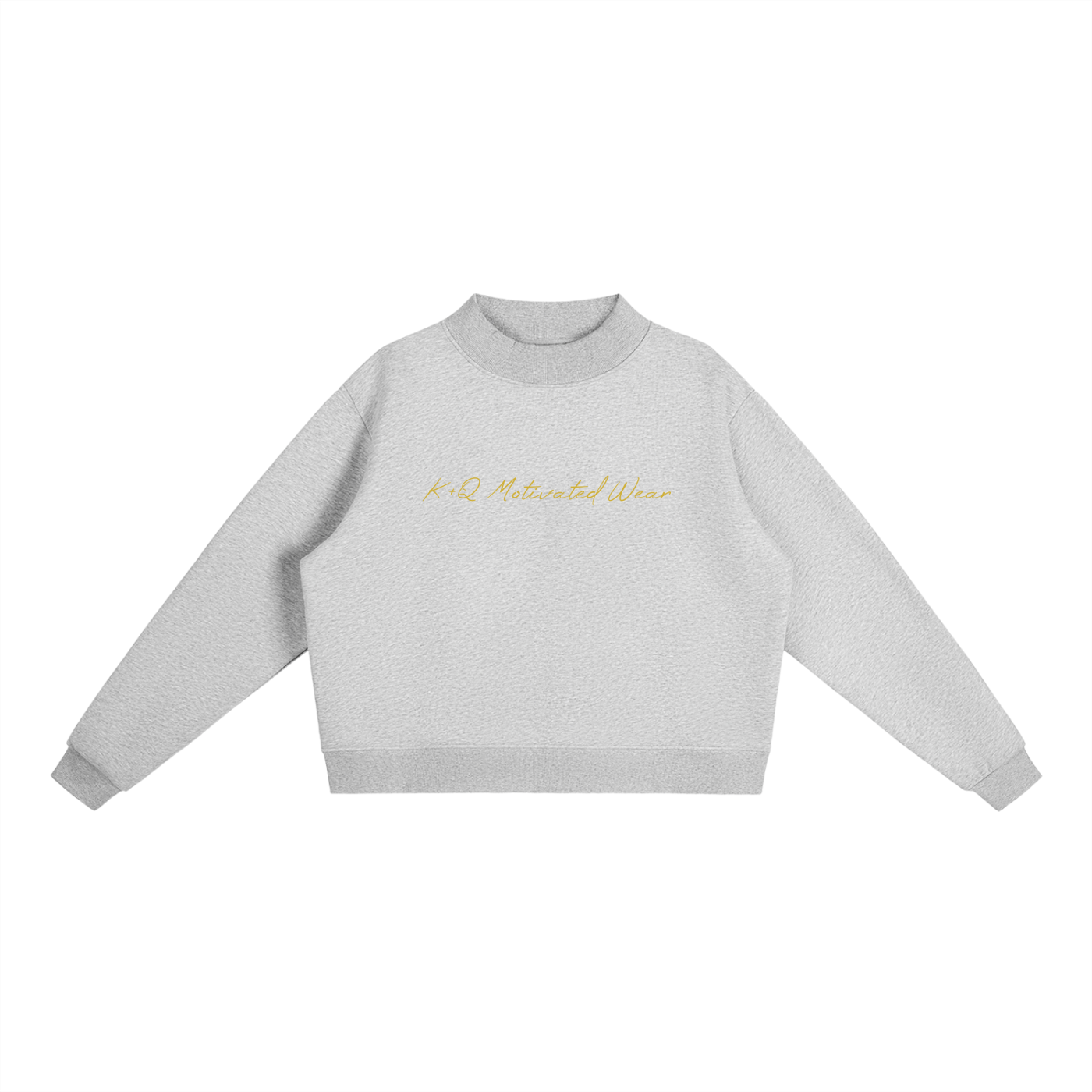 Essential Fleece Mock-Neck Crew Sweatshirt