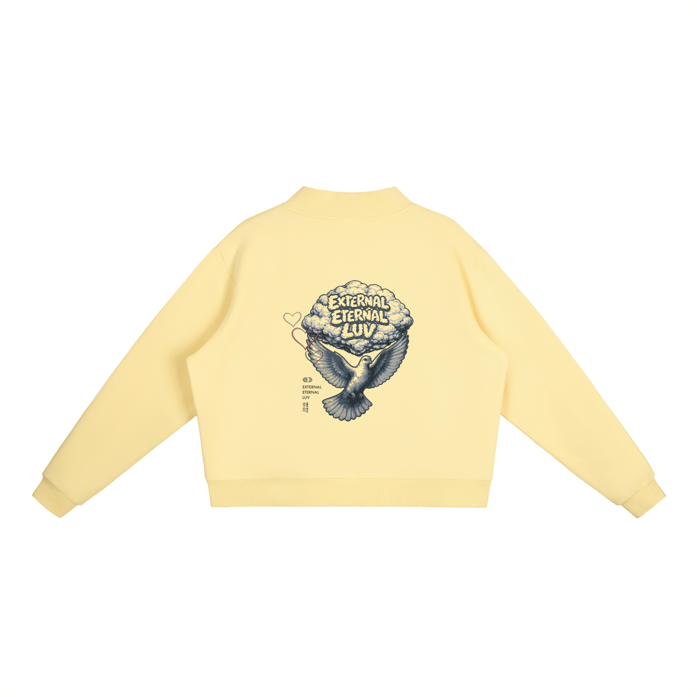 Essential Fleece Mock-Neck Crew Sweatshirt