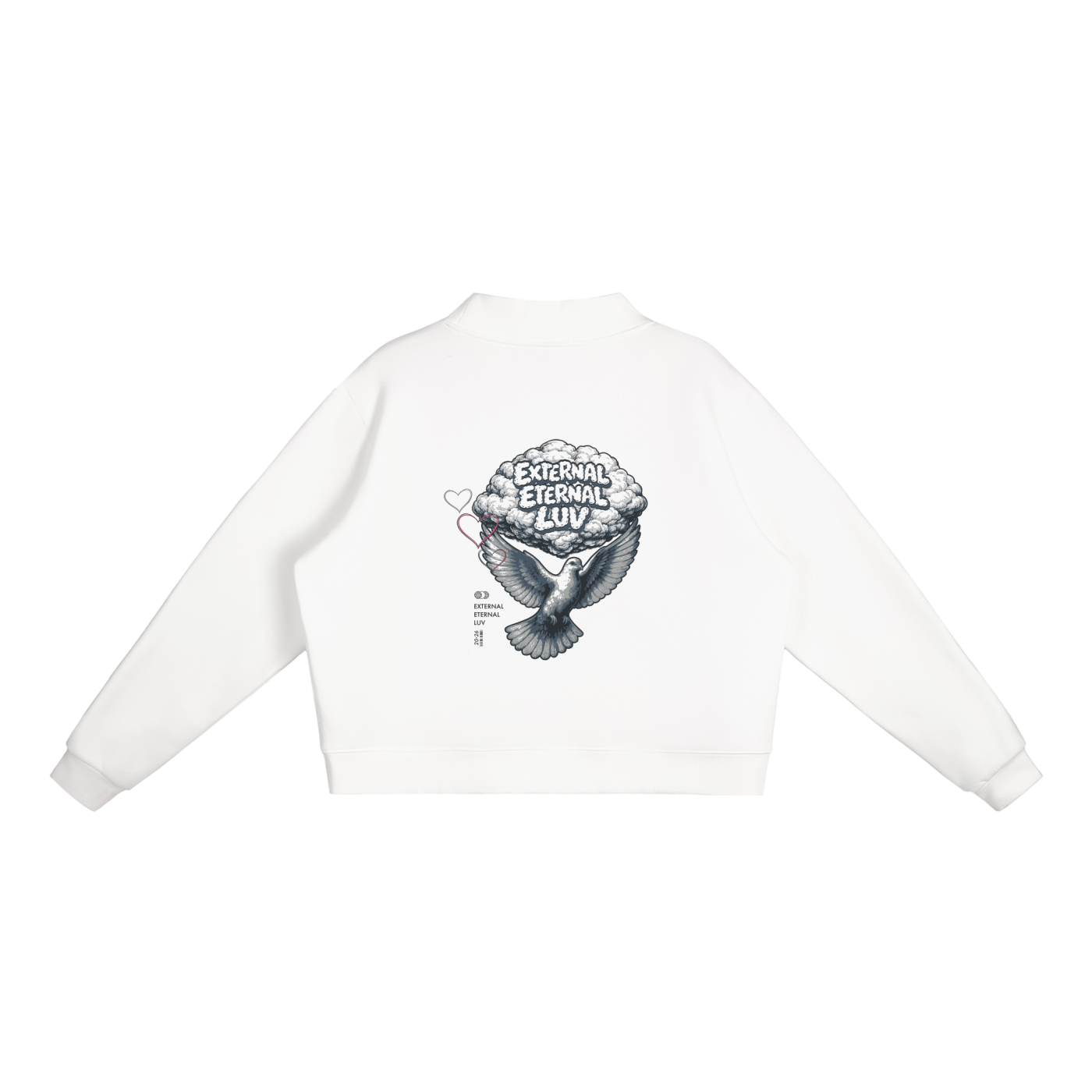 Essential Fleece Mock-Neck Crew Sweatshirt